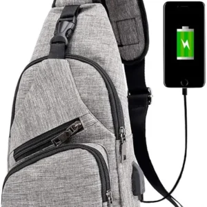 USB Charging Sling Bag